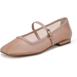 Franco Sarto Womens Ballet Pink Mesh Fabric Tinsley Mary Jane Ballet Flats